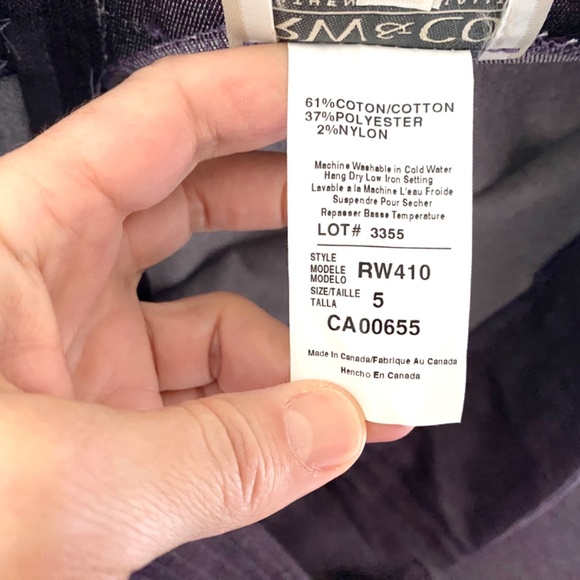 1980’s Long Purple Denim Skirt, Cotton Maxi Modest Slim Skirt with Slit R W & Co - Picture 8 of 9